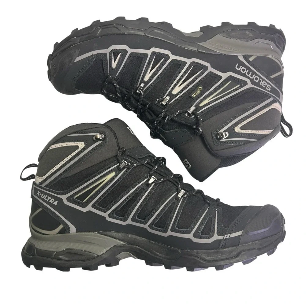 Salomon X Ultra Mid 2 GTX Men's Hiking Boots Black Size 11.5 NEW GoreTex - Picture 5 of 8